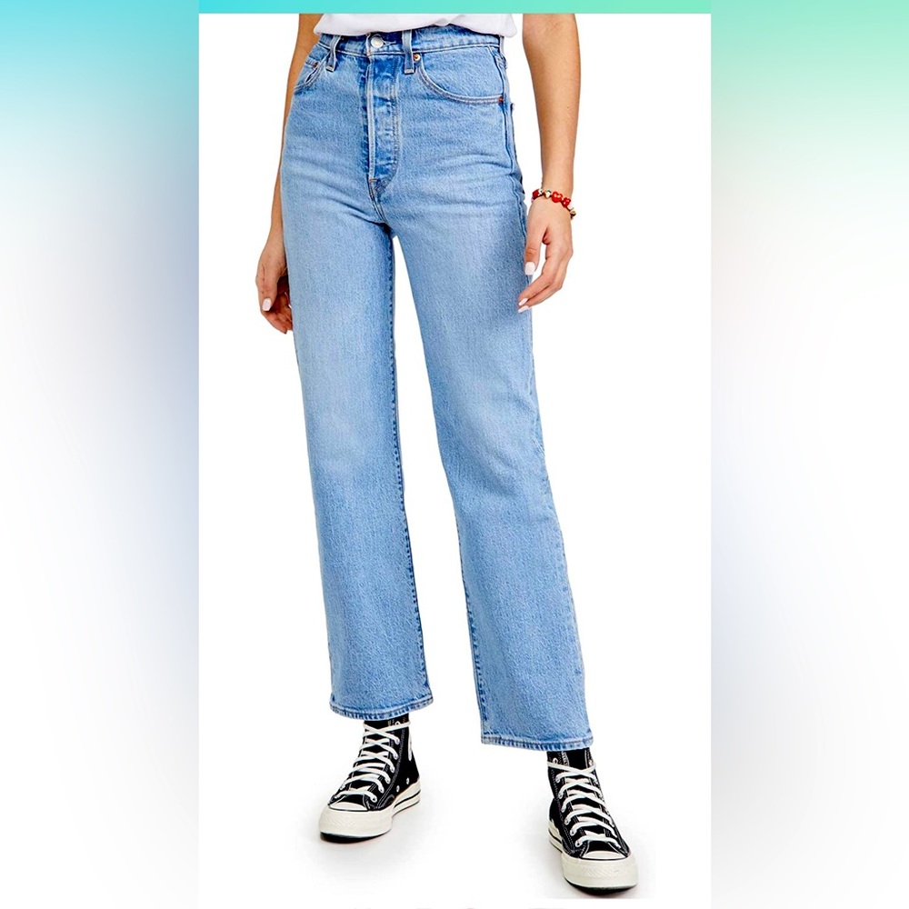 Levi's Women's Premium Ribcage Straight Ankle Jeans - 28W x 27L